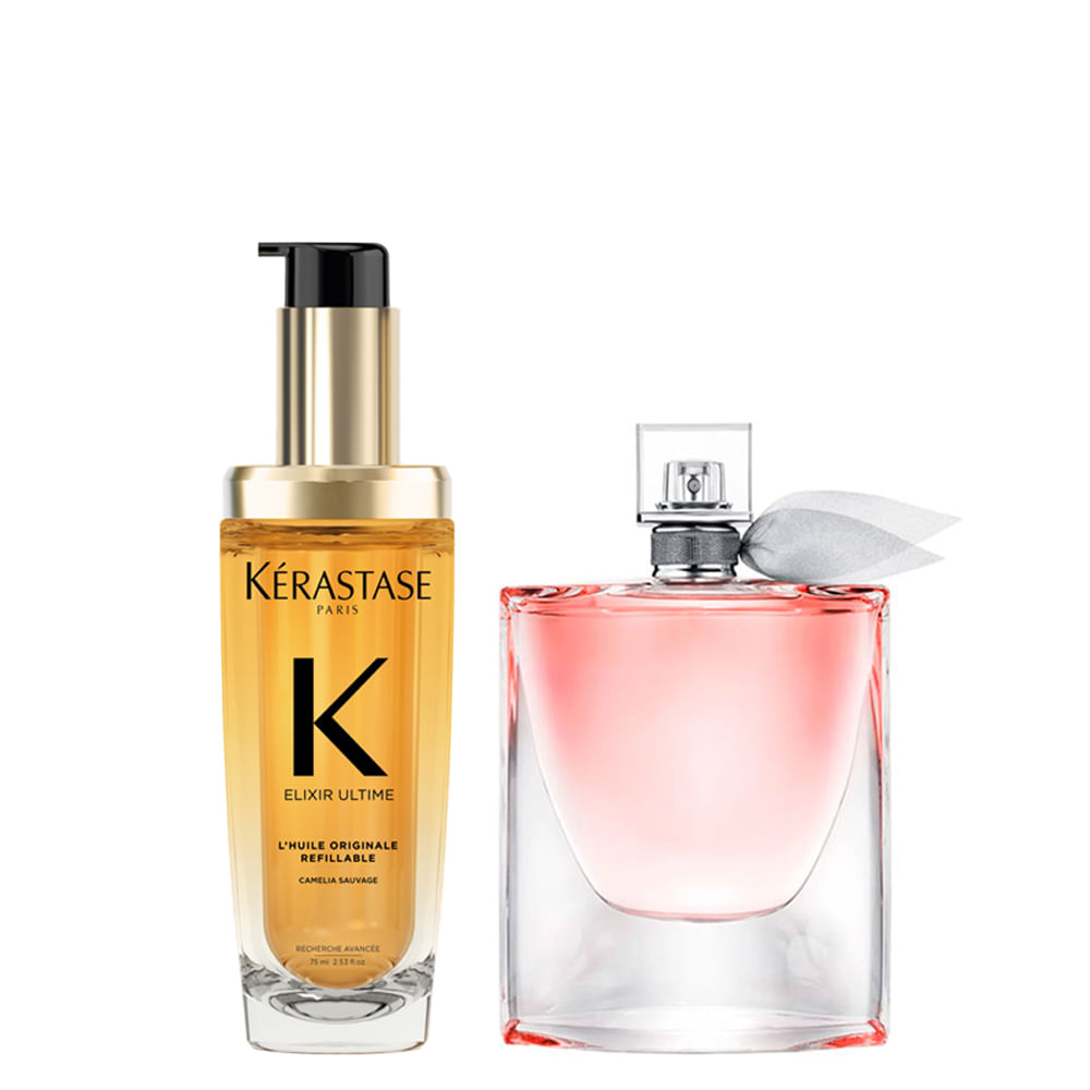 Kit Perfume Lancôme La Vie Est Belle Feminino - Eau de Parfum 30ml + Óleo Capilar Kérastase Elixir Ultime 75ml