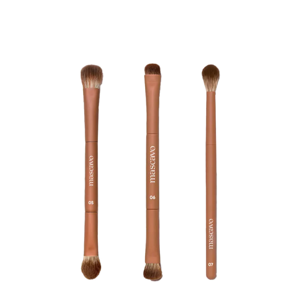 Kit de Pincéis de Maquiagem Mascavo Pro Series Eyes Brush
