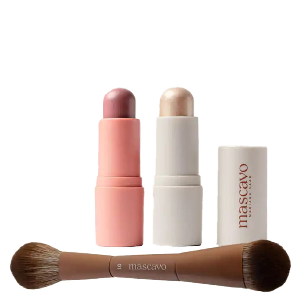 Kit de Maquiagem Mascavo Oak Glow & Go Trio