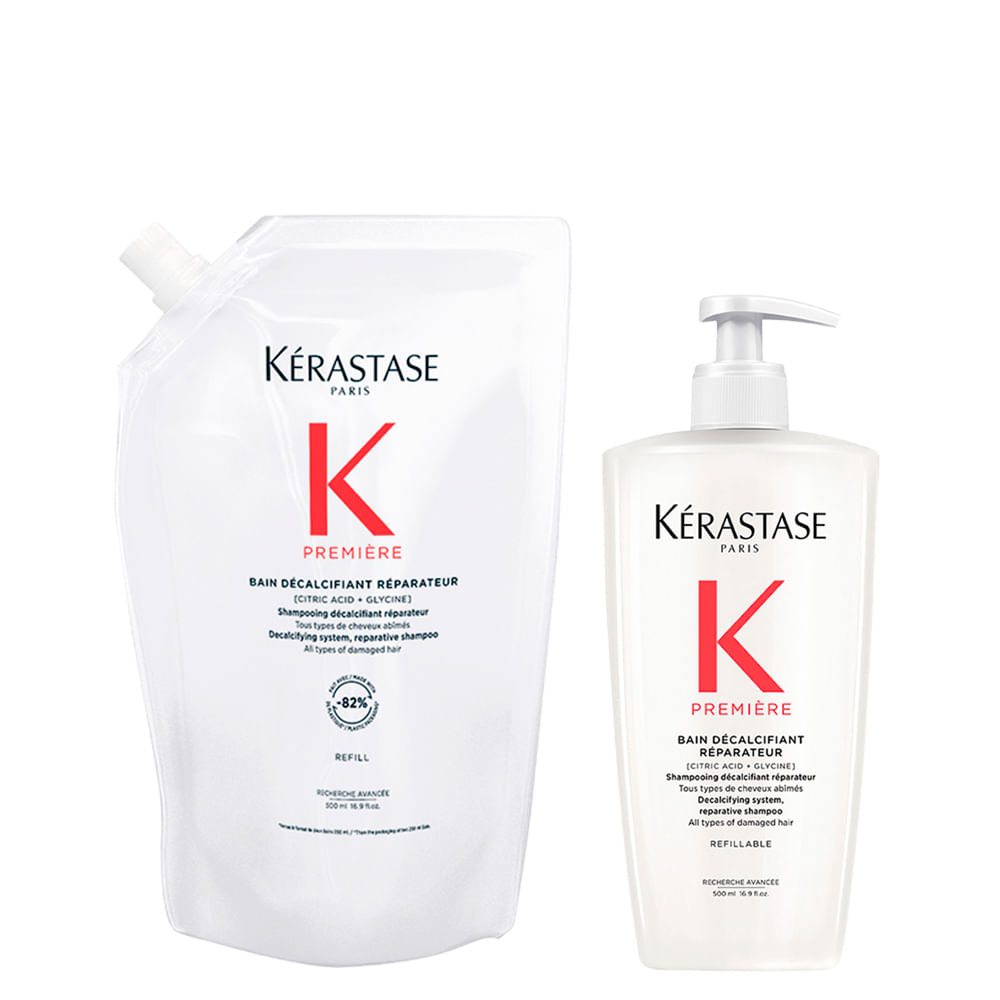 Kit Kérastase Shampoo Première Bain Décalcifiant Réparateur + Refil 500ml