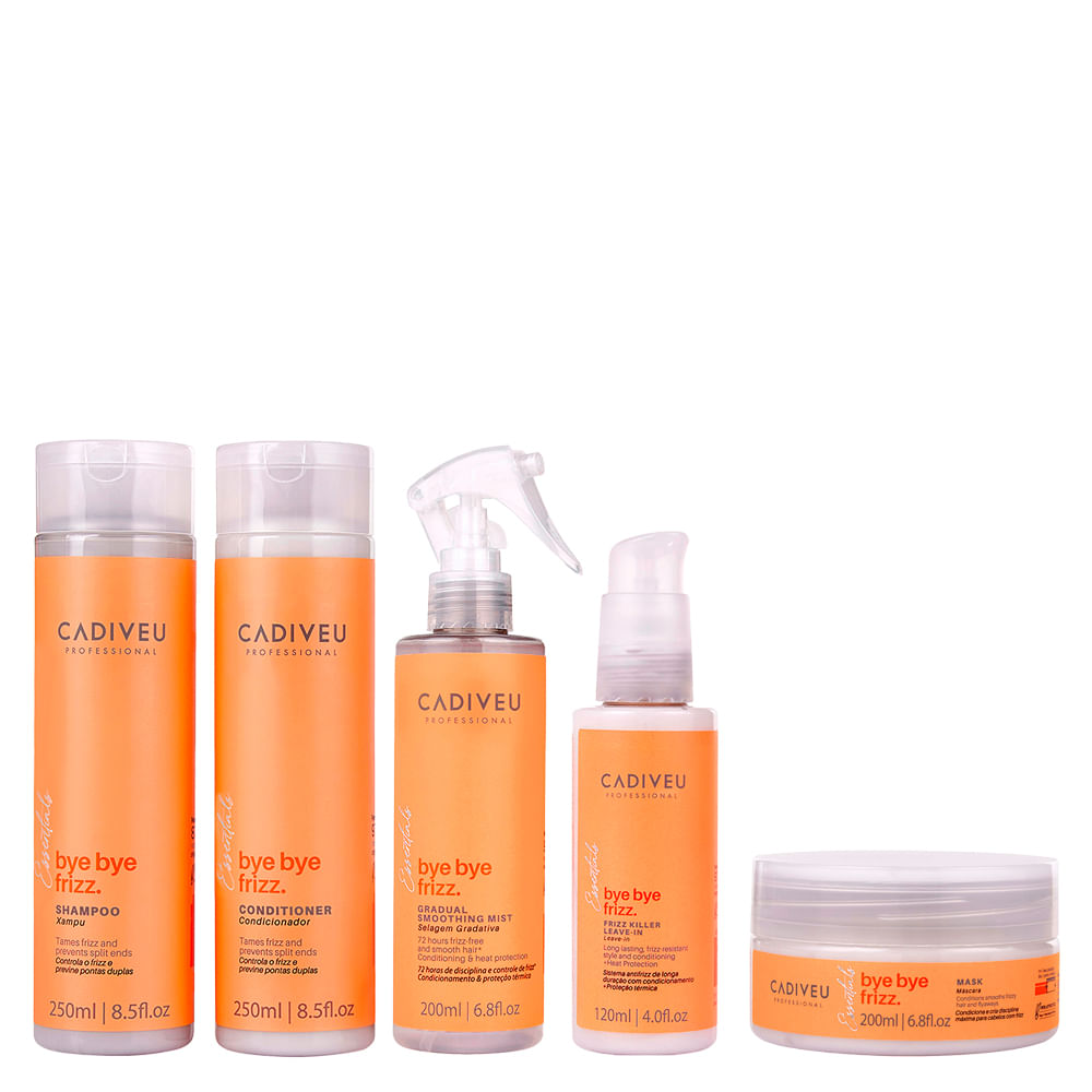 Kit Cadiveu Essentials Bye Bye Frizz Home Care - 5 Produtos