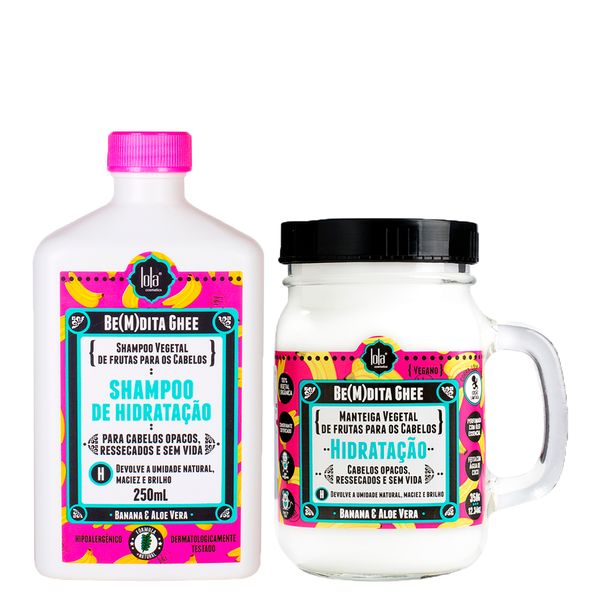 Kit Lola from Rio Be(M)Dita Ghee Shampoo 250ml + Máscara 350g Kit