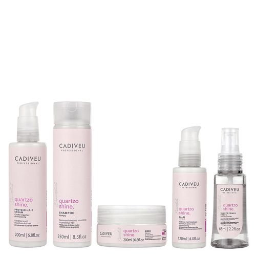 Kit Cadiveu Essentials Quartzo Shine Tratamento Completo - 5 Produtos