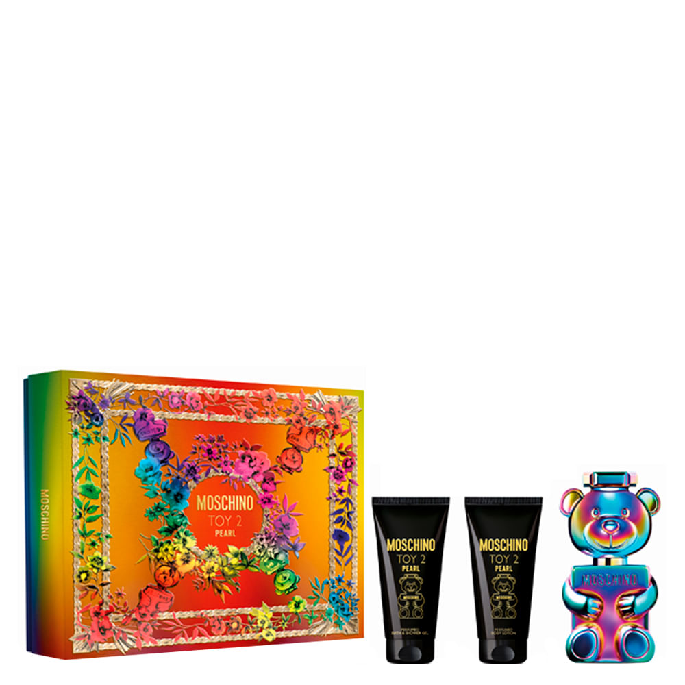 Kit Moschino Perfume Toy Pearl Eau de Parfum Masculino 50ml + Loção Corporal 50ml + Gel de Banho 50ml