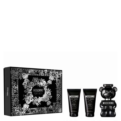 Kit Moschino Toy Boy Eau de Parfum Masculino 50ml + Gel Corporal 50ml + Gel Pós-Barba 50ml