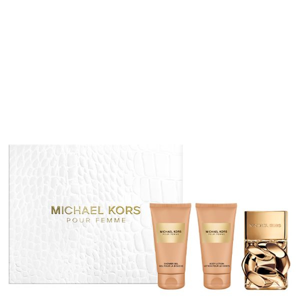 Kit Michael Kors Perfume Pour Femme Feminino Eau de Parfum 50ml + Loção Corporal 50ml + Gel de Banho 50ml Kit