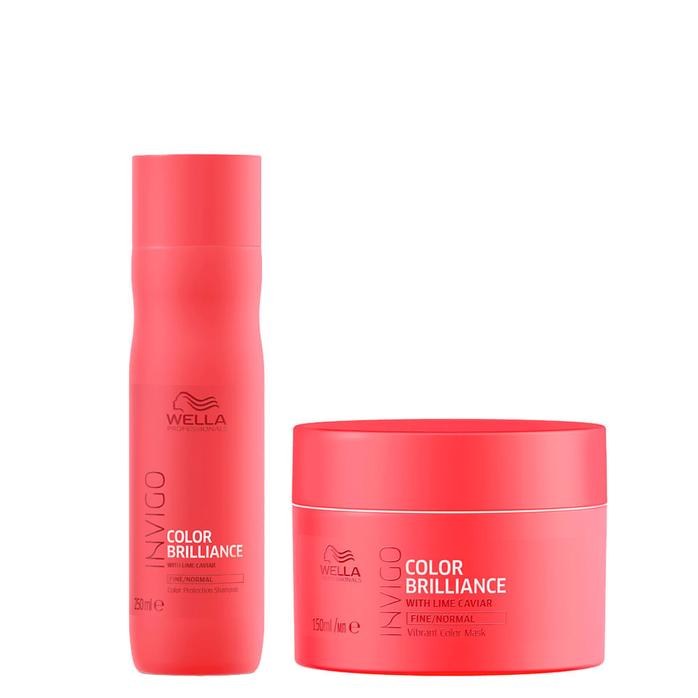Kit Wella Professionals Invigo Color Brilliance - Shampoo 250ml + Máscara 150ml
