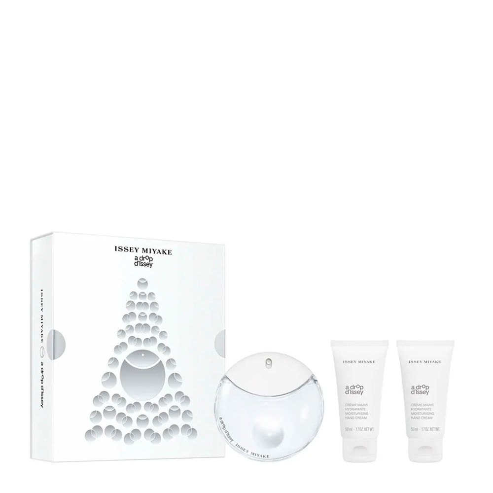 Kit Perfume Issey Miyake a Drop D'issey Feminino - Eau de Parfum 50ml + Creme para Mãos 50ml - 2 Unidades