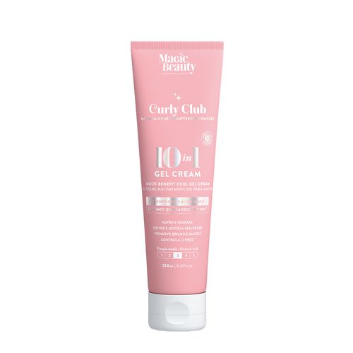 Gel Creme Magic Beauty Curly Club 10 In 1 280ml