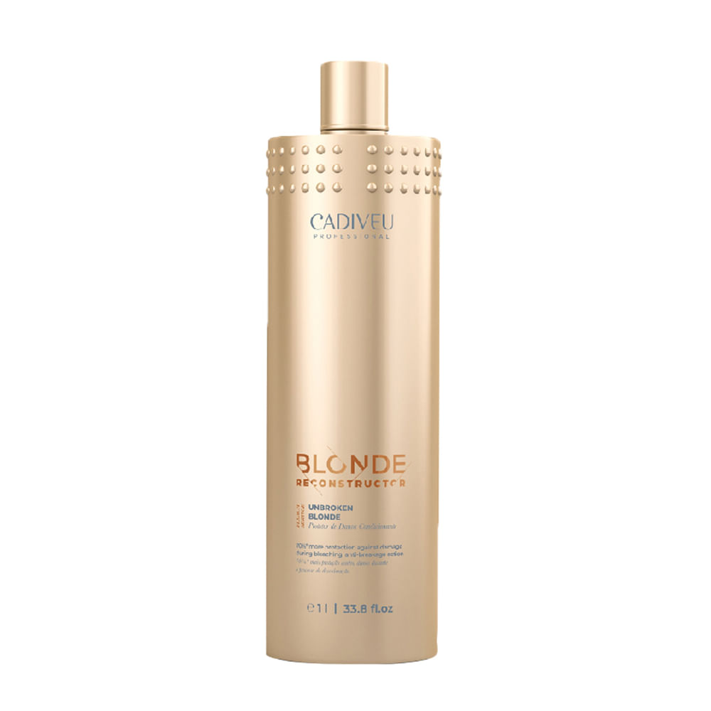 Tratamento para Proteção do Fio Plex 1 Cadiveu Professional Blonde Reconstructor Unbroken Blonde 1000ml
