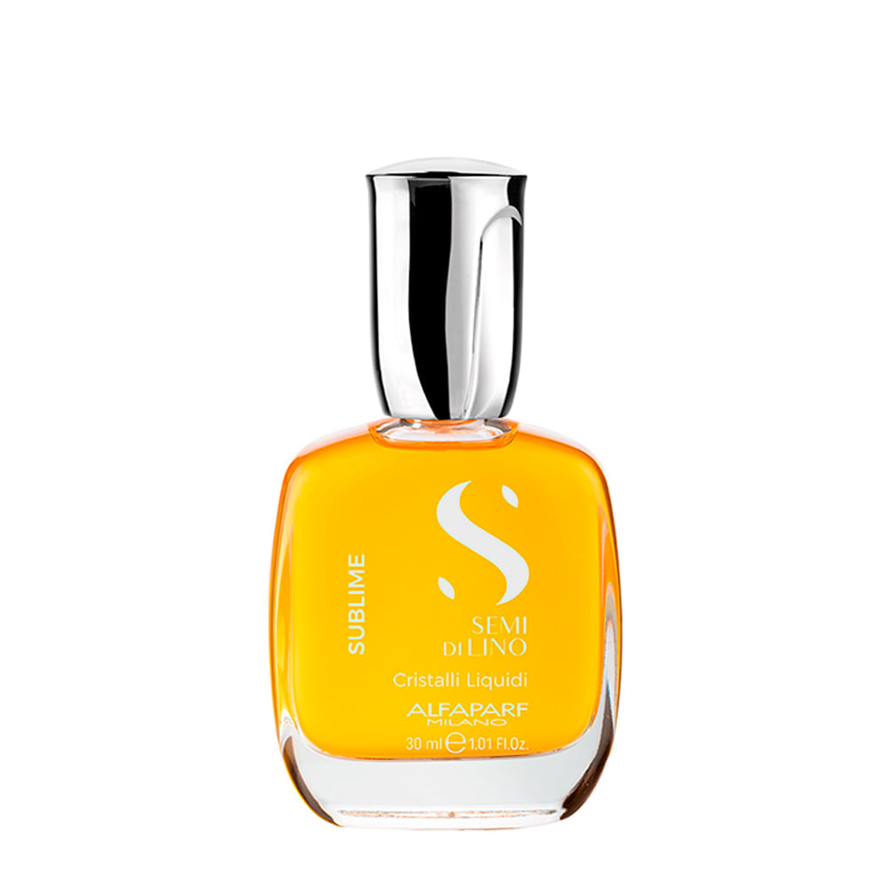 Óleo Capilar Alfaparf Milano Professional Semi Di Lino Sublime Cristalli Líquidi 30ml