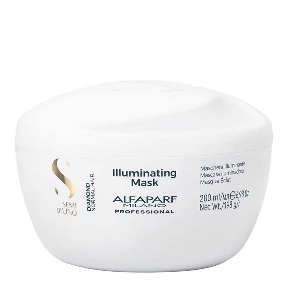 Máscara Alfaparf Milano Professional Semi Di Lino Diamond Illuminating 200ml