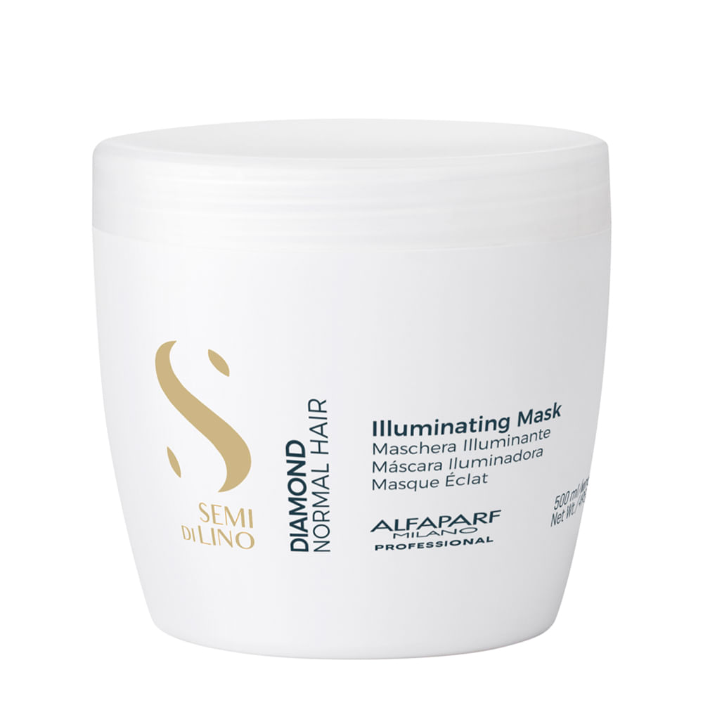 Máscara Alfaparf Milano Professional Semi Di Lino Diamond Illuminating 500ml