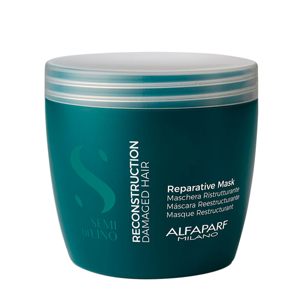 Máscara Alfaparf Milano Professional Semi Di Lino Reconstruction Reparative 500ml