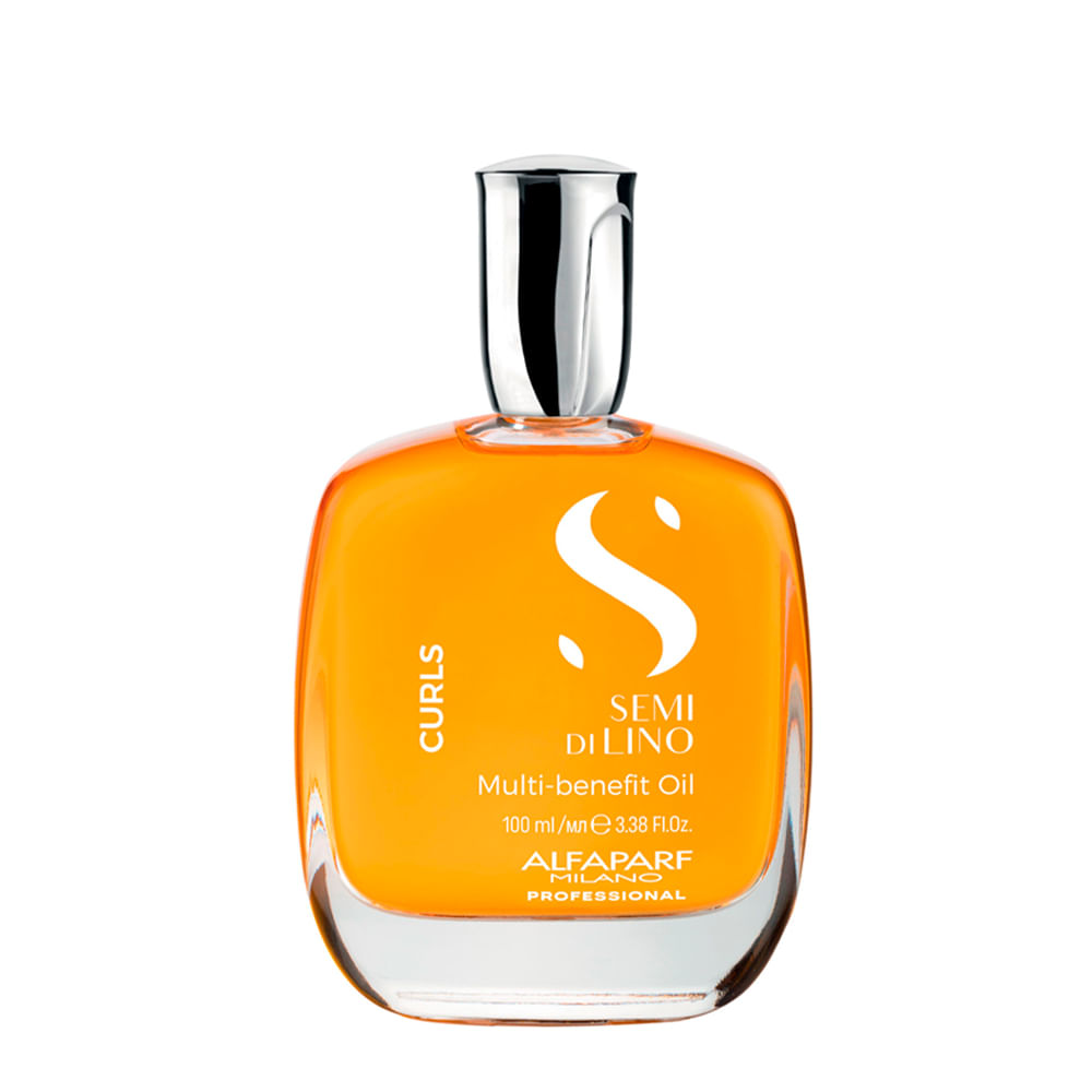 Óleo Alfaparf Milano Professional Semi Di Lino Curls Multi-Benefícios 100ml