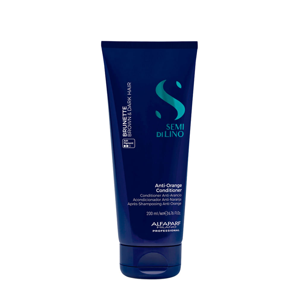Condicionador Alfaparf Milano Professional Semi di Lino Brunette Anti-Orange 200ml