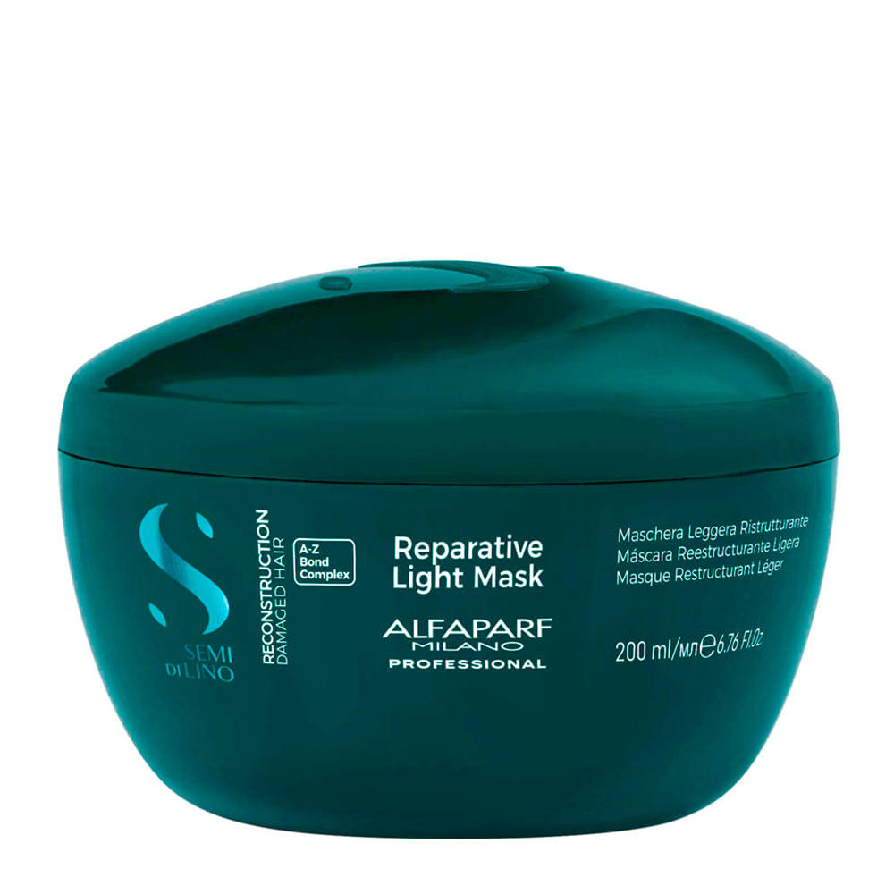 Máscara Alfaparf Milano Professional Semi di Lino Reconstruction Reparative 200ml
