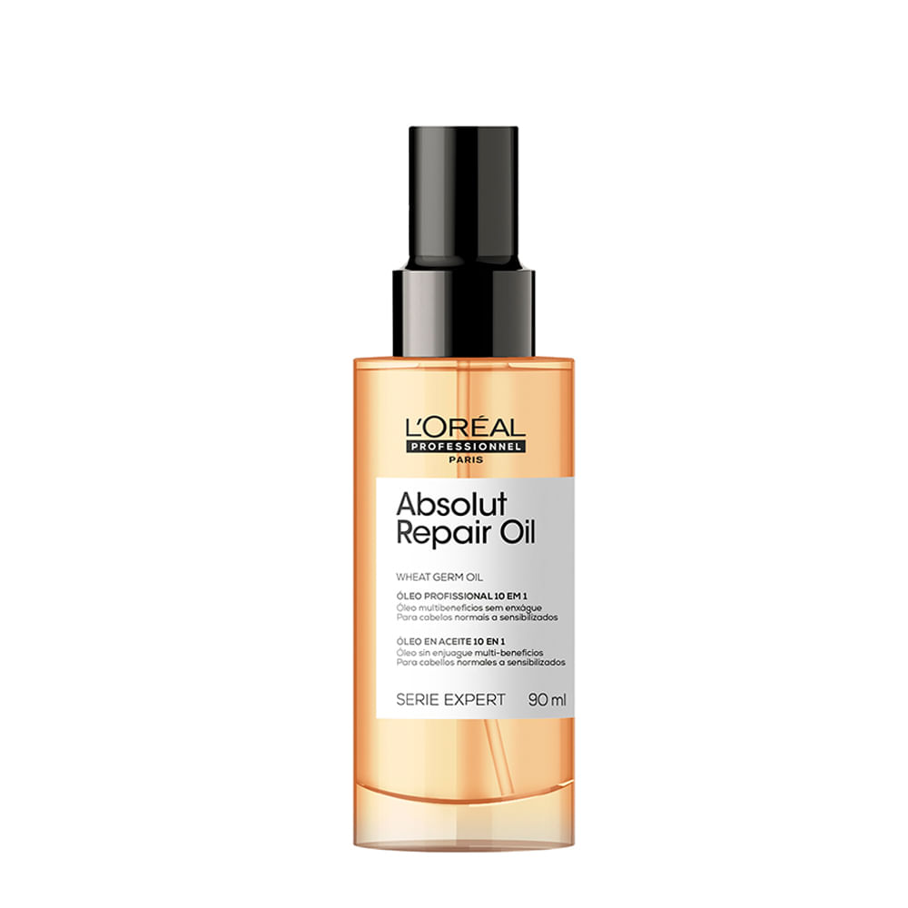 Óleo Capilar L'Oréal Professionnel Absolut Repair Gold Quinoa Protein 10 in 1 90ml