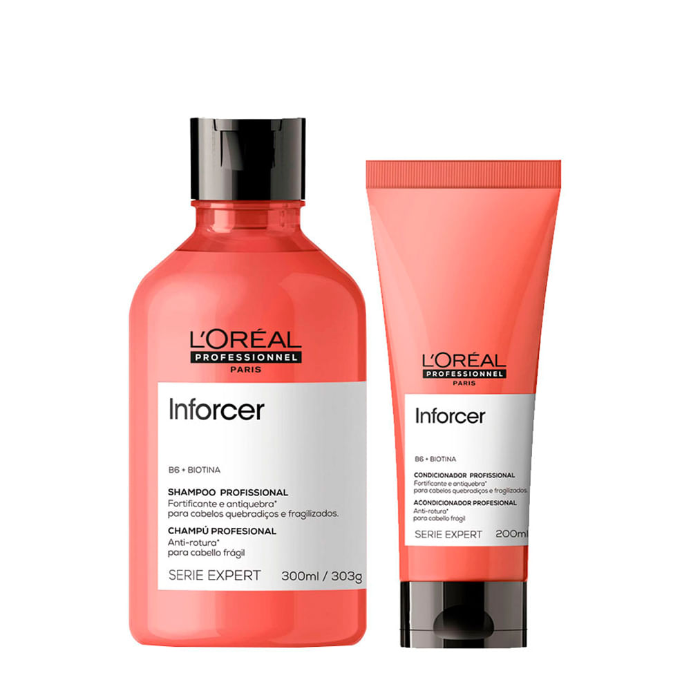 Kit L'Oréal Professionnel Serie Expert Inforcer- Shampoo 300ml + Condicionador 200ml