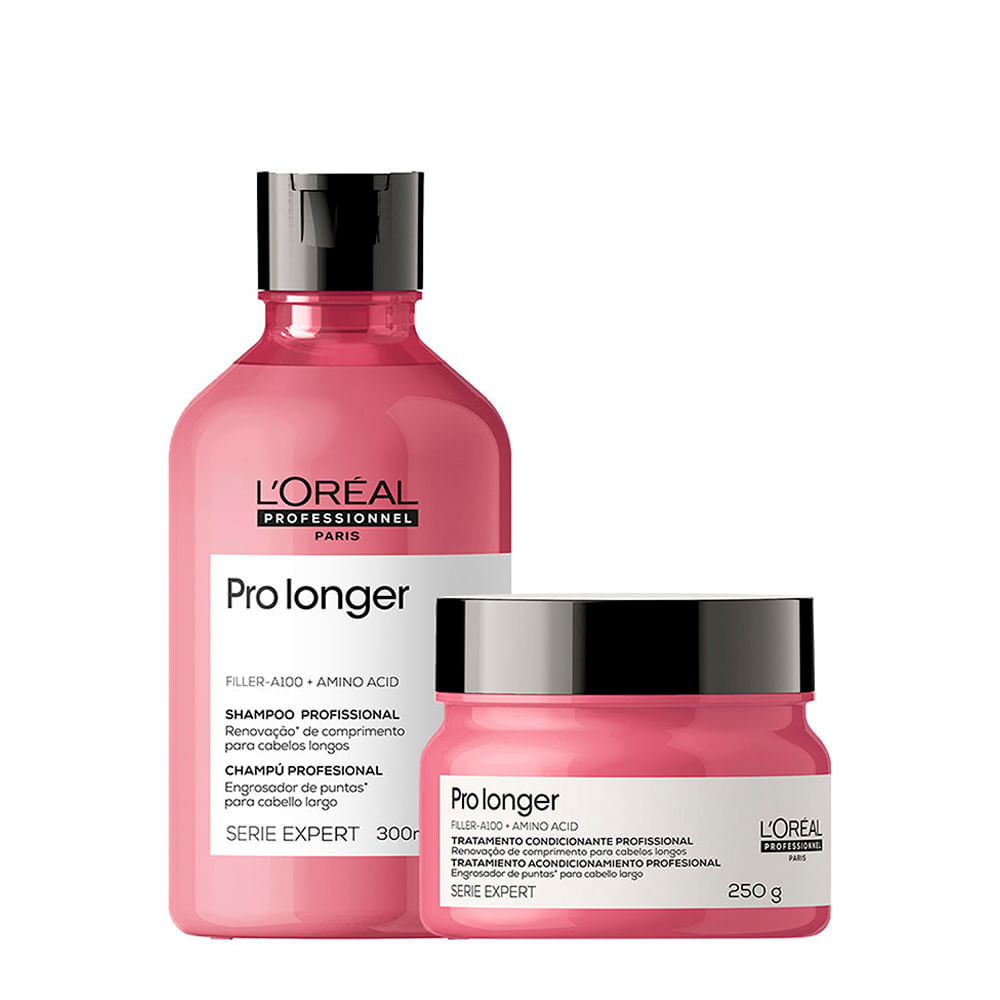 Kit L'Oréal Professionnel Serie Expert Pro Longer - Shampoo 300ml + Máscara 250g