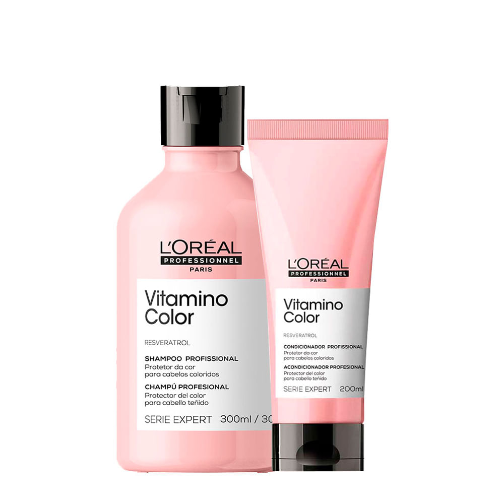 Kit L'Oréal Professionnel Serie Expert Vitamino Color - Shampoo 300ml + Condicionador 200ml