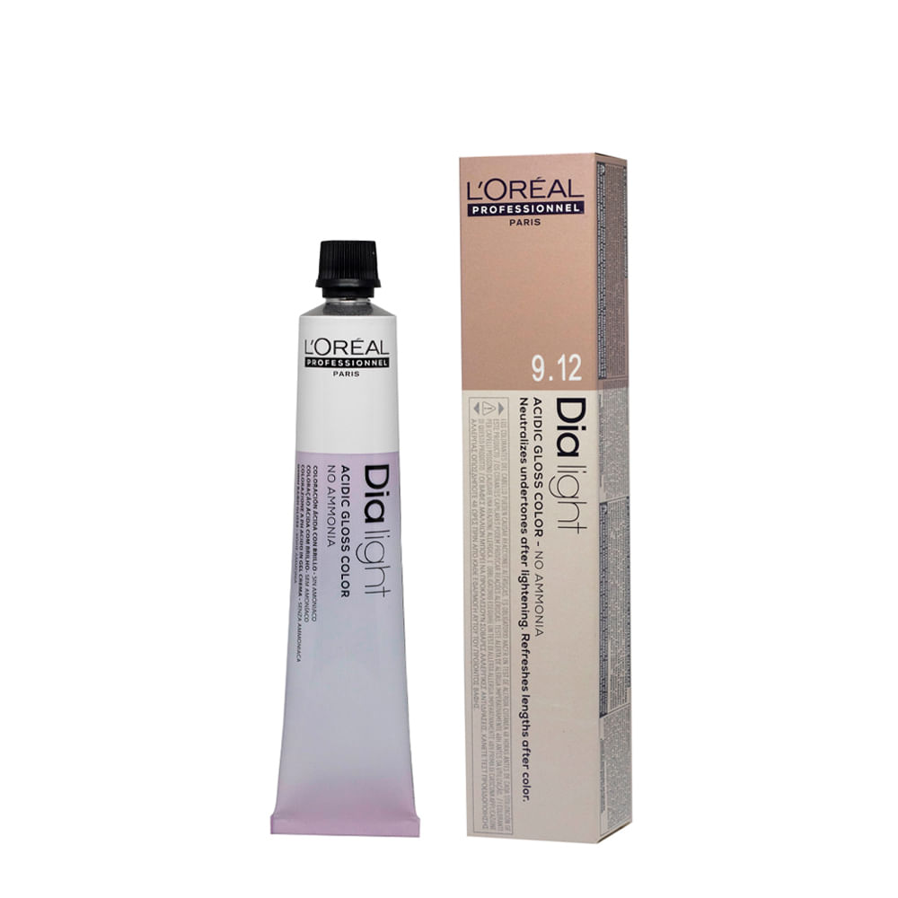 Tonalizante L'Oréal Professionnel Dialight 50g 9.12 Louro Muito Claro Natural Cendré Irisado Milkshake