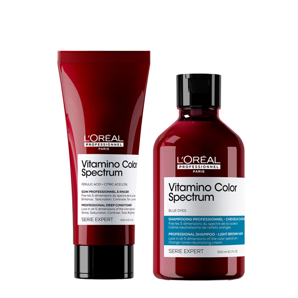 Kit L'Oreal Professionnel Série Expert Vitamino Color Spectrum Blue Shampoo 300ml + Condicionador 200ml