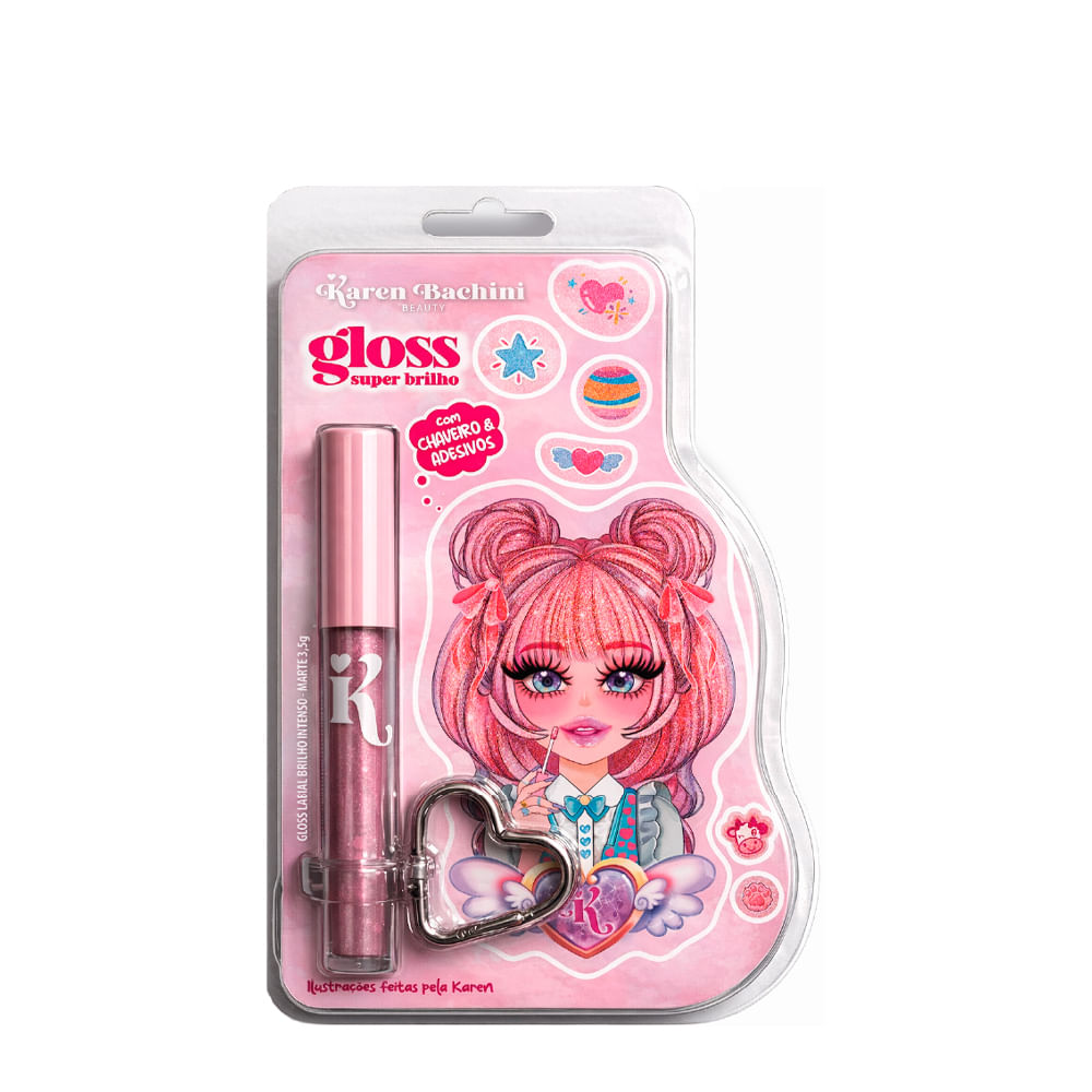Gloss Marte Karen Bachini Beauty Brilho Intenso 3,5g