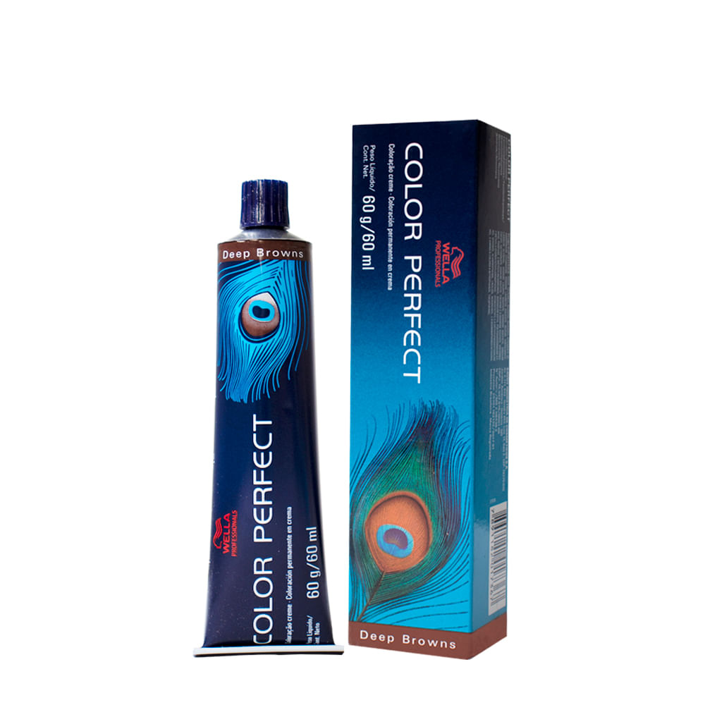 Coloração Wella Professionals Color Perfect Deep Browns 60ml 6/7 Louro Escuro Marrom