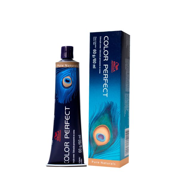 Coloração Wella Professionals Color Perfect Pure Naturals 60ml 7/01 Louro Médio Natural Acinzentado 7/01 Louro Médio Natural Acinzentado