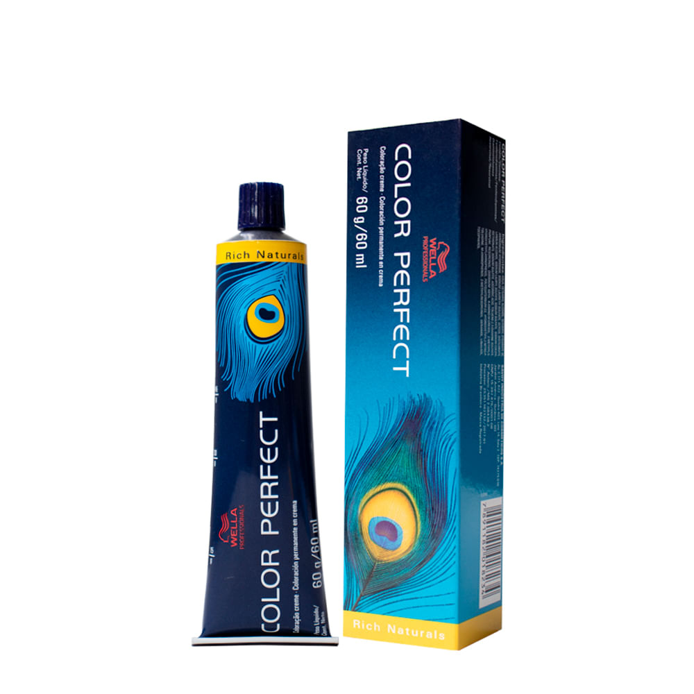 Coloração Wella Professionals Color Perfect Rich Naturals 60ml 8/3 Louro Claro Dourado