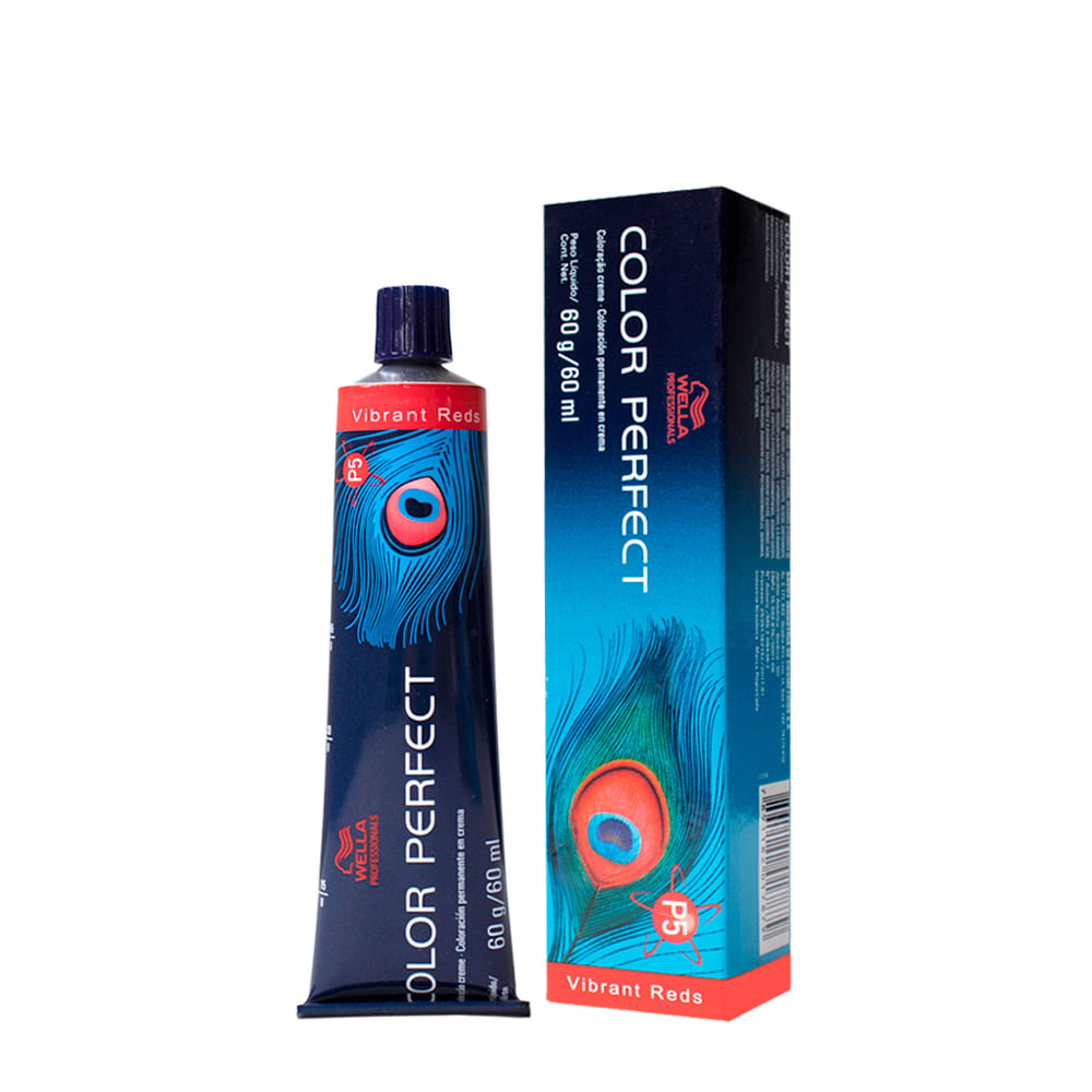 Coloração Wella Professionals Color Perfect Vibrant Reds 60ml 8/4 Louro Claro Vermelho