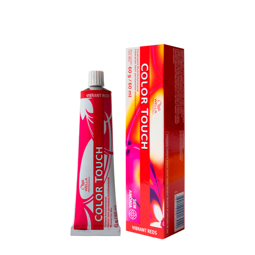Tonalizante Wella Professionals Color Touch Vibrant Reds 4/6 Castanho Violeta 60g