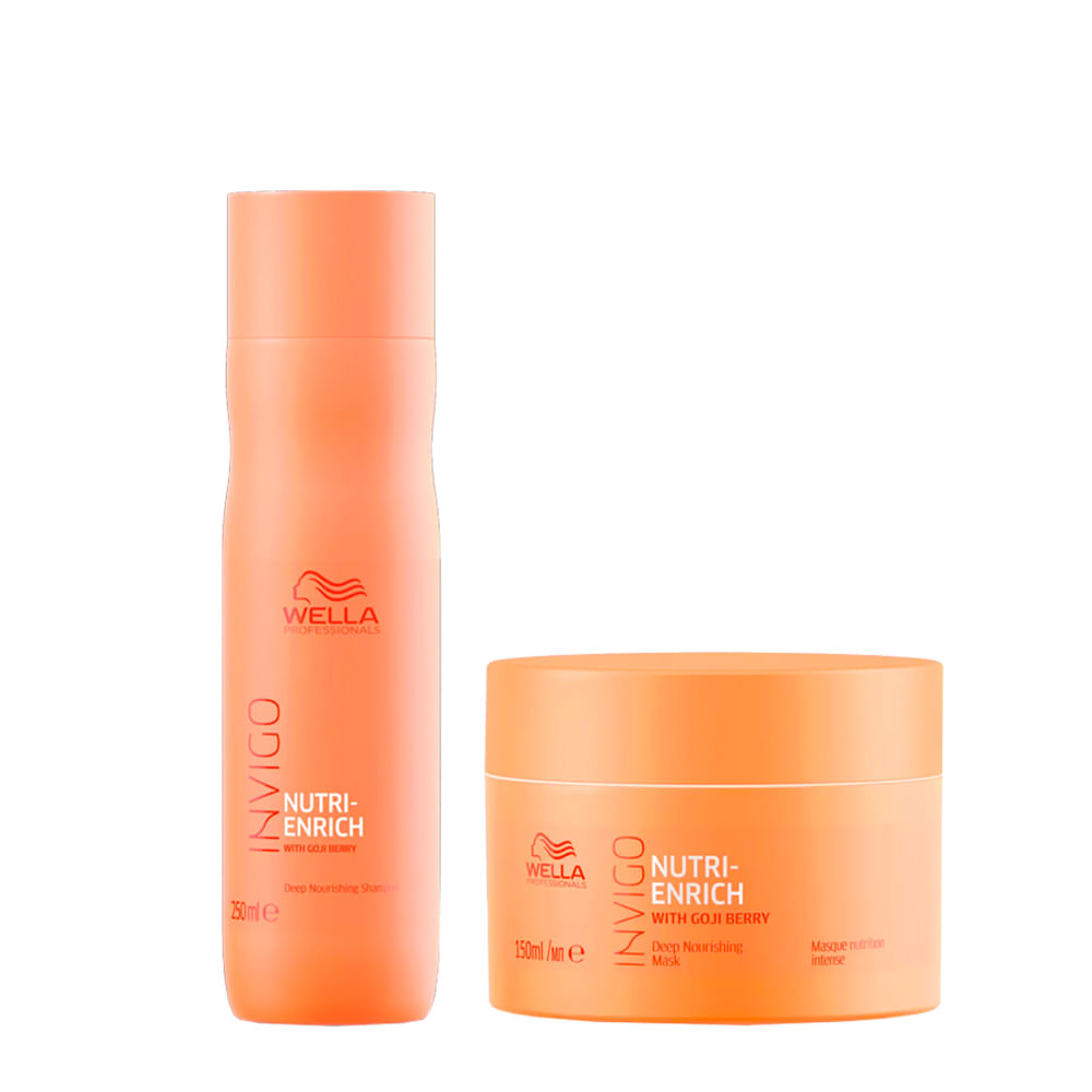 Kit Wella Professionals Invigo Nutri Enrich - Shampoo 250ml + Máscara 150ml