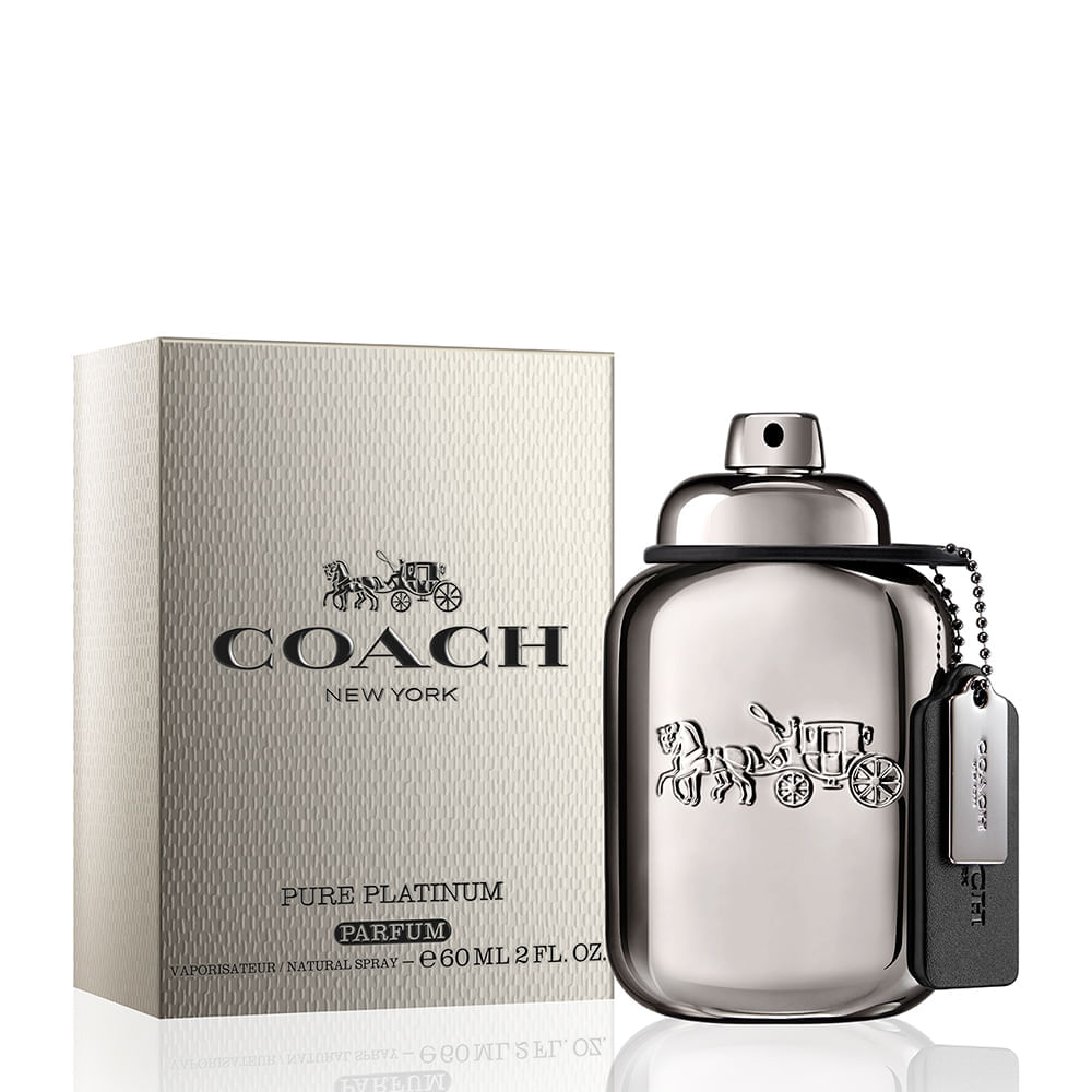 Perfume Coach New York Pure Platinum Masculino - Parfum 60ml — foto 2
