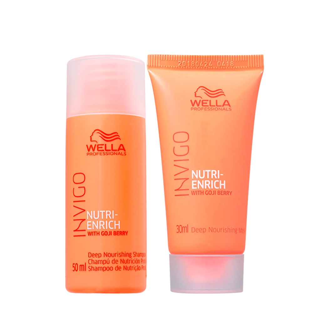 Kit Wella Professionals Invigo Enrich - Shampoo 50 ml + Máscara 30 ml
