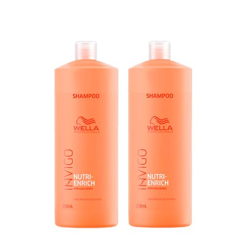 Kit Wella Professionals Invigo Nutri Enrich Shampoo 1000ml - 2 Unidades