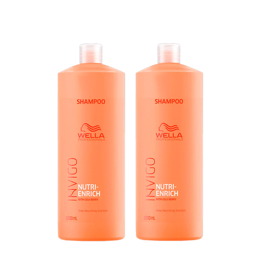 Kit Wella Professionals Invigo Nutri Enrich Shampoo 1000ml - 2 Unidades