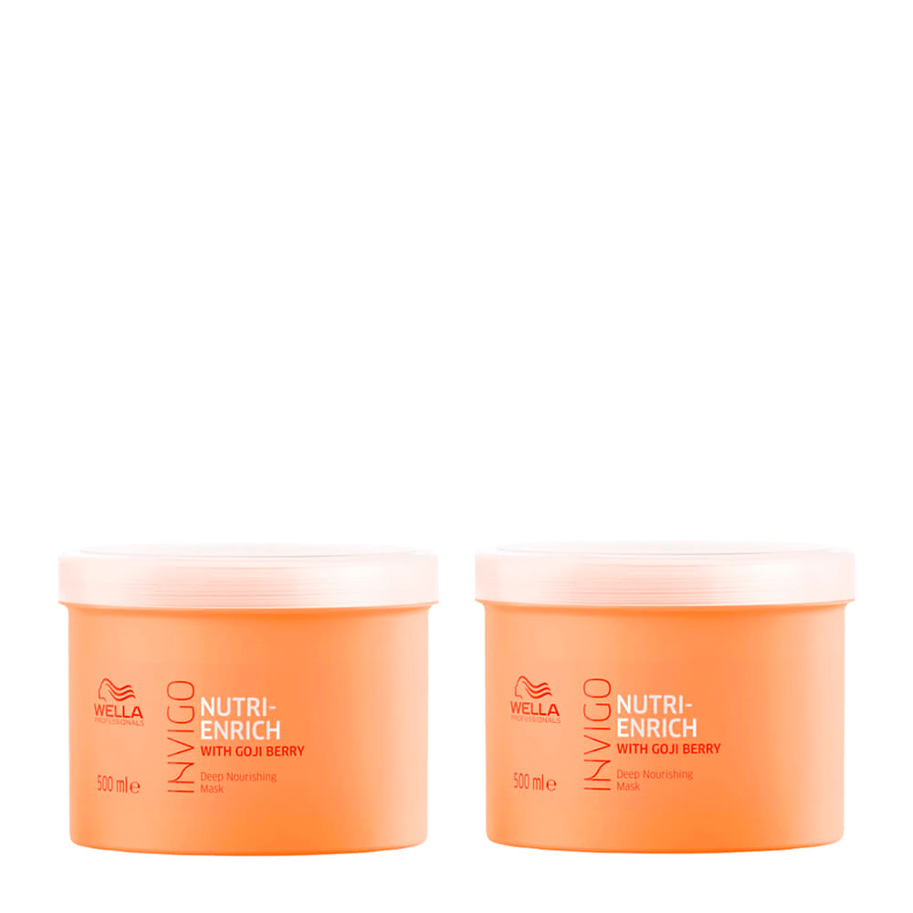 Kit Wella Professionals Invigo Nutri Enrich Máscara de Nutrição 500ml - 2 Unidades