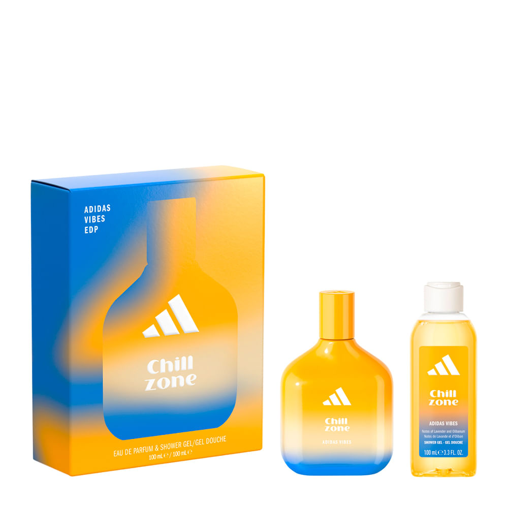 Kit Perfume Adidas Vibes Chill Zone Unissex - Eau de Parfum 100ml + Gel de Banho 100ml