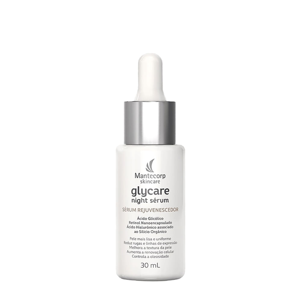 Sérum Facial Rejuvenescedor Ácido Glicólico Noturno Mantecorp Glycare 30ml
