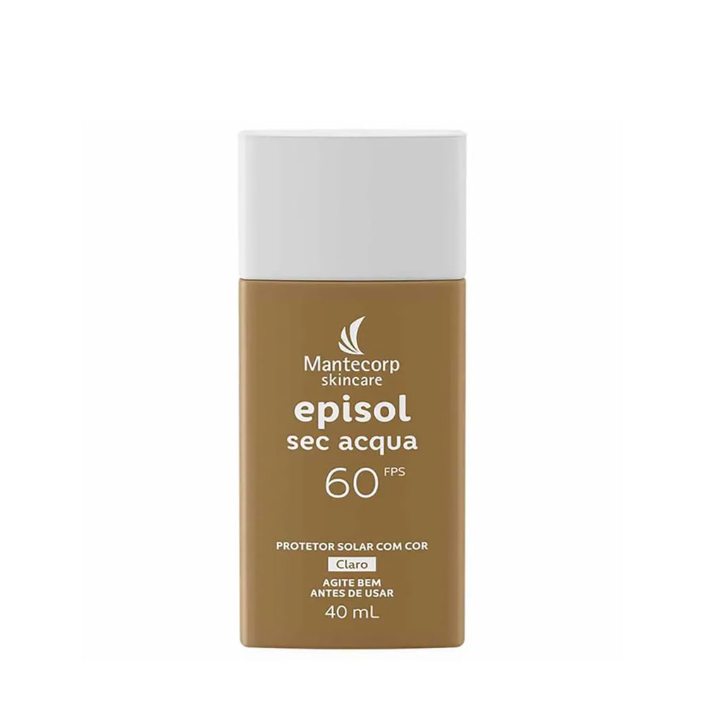 Protetor Solar Mantecorp Episol Sec Acqua FPS 60 Claro 40ml