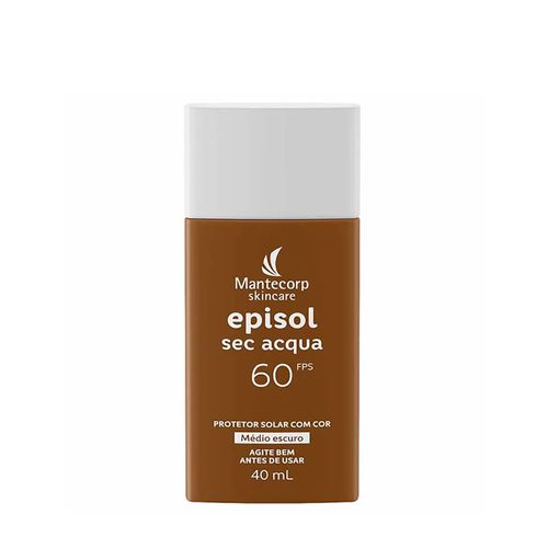 Protetor Solar Mantecorp Episol Sec Acqua FPS 60 Medio Escuro 40ml