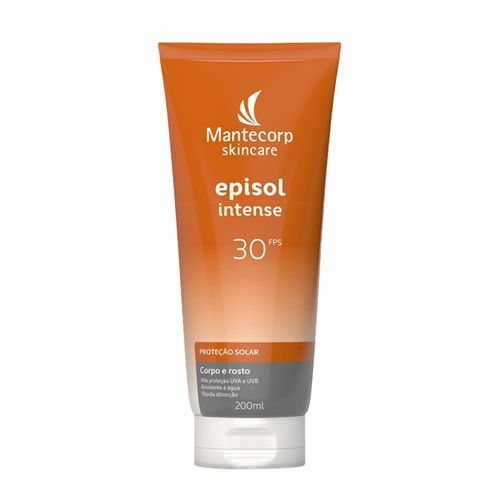 Protetor Solar Facial Natural Mantecorp Episol Intense FPS 30 200ml