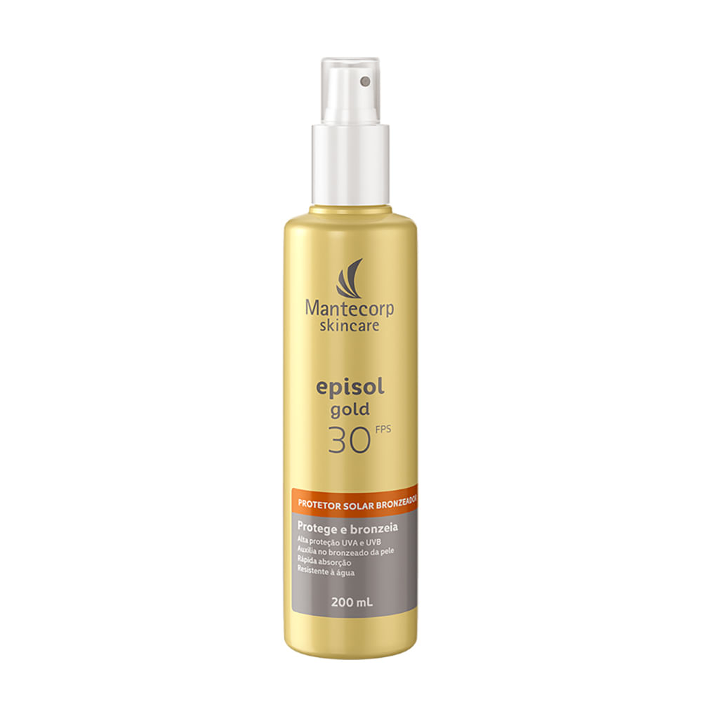 Protetor Solar Bronzeador Mantecorp Episol Gold Fps 30 200ml