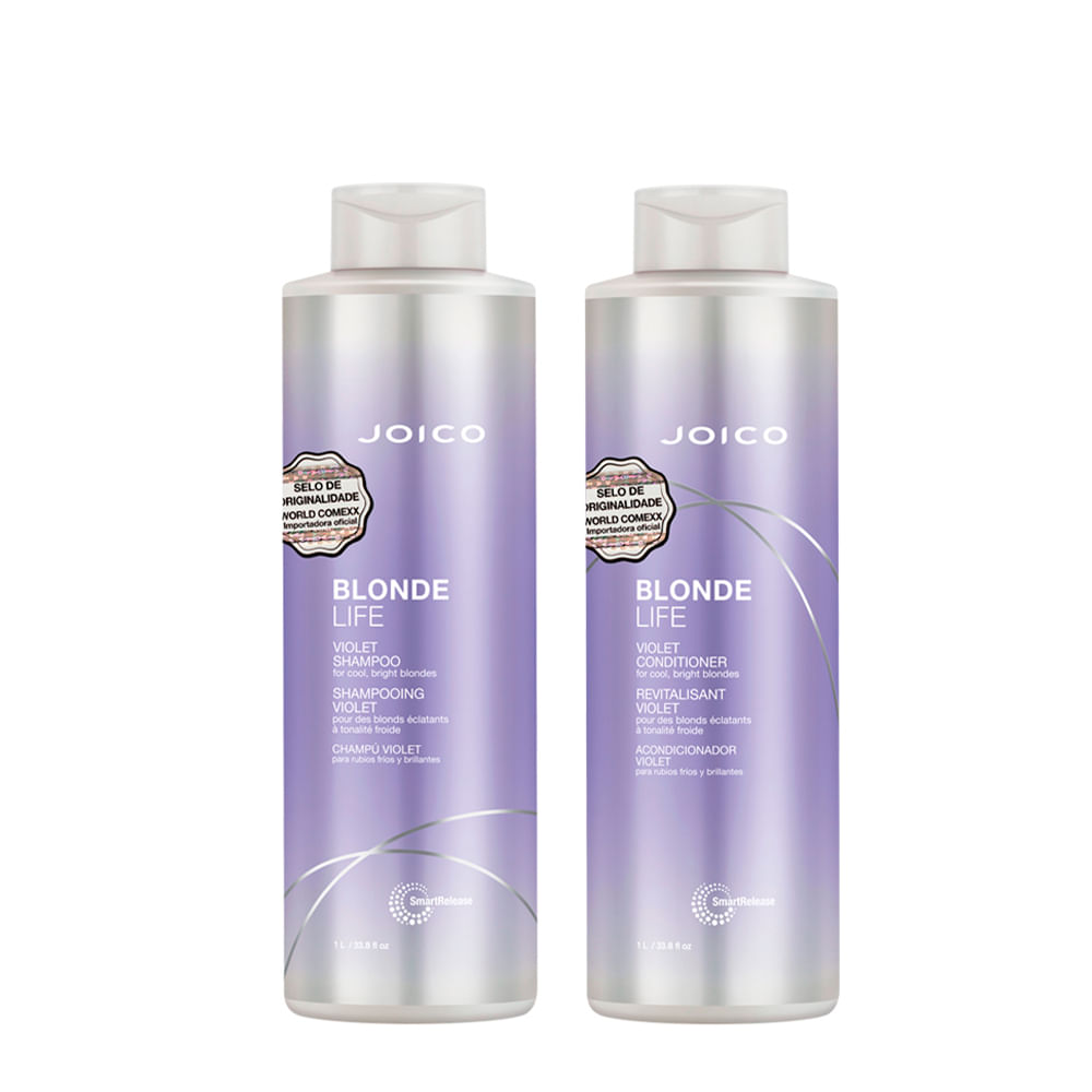 Kit Joico Professional Blonde Life Violet - Shampoo 1000ml + Cndicionador 1000ml