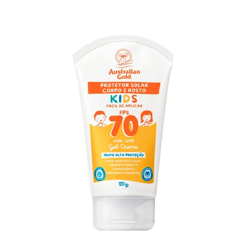 Protetor Solar Infantil Australian Gold Kids Corpo e Rosto FPS 70 - 120g