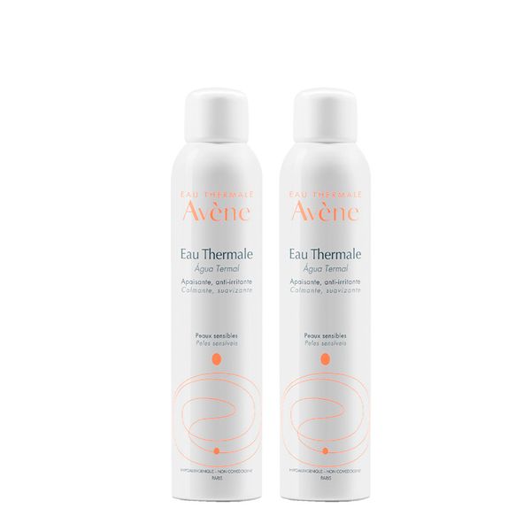 Kit Avène Água Termal Facial Calmante Eau Thermale 300ml - 2 Unidades Kit