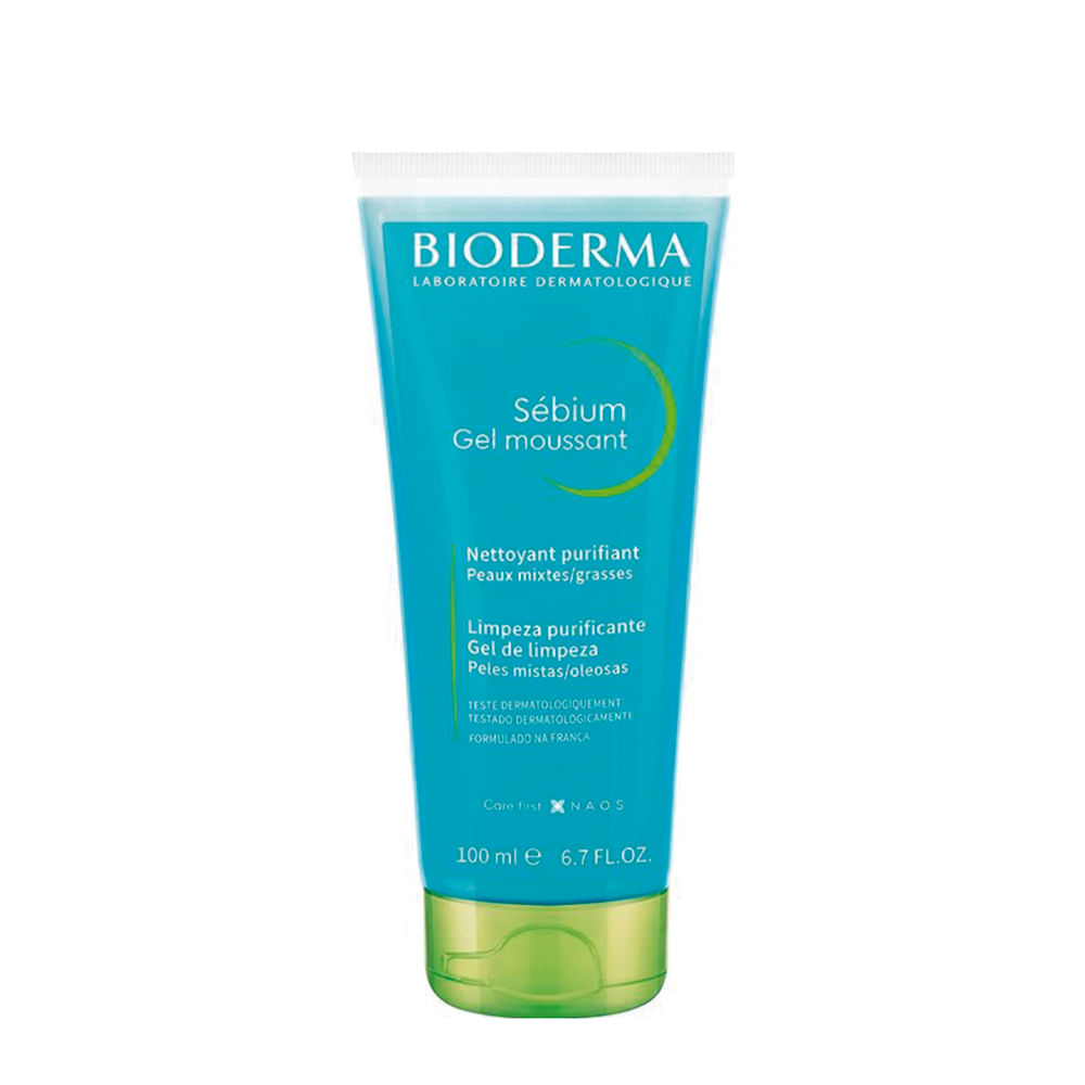 Gel de Limpeza Bioderma Antioleosidade de Alta Tolerância Sébium Moussant 100ml