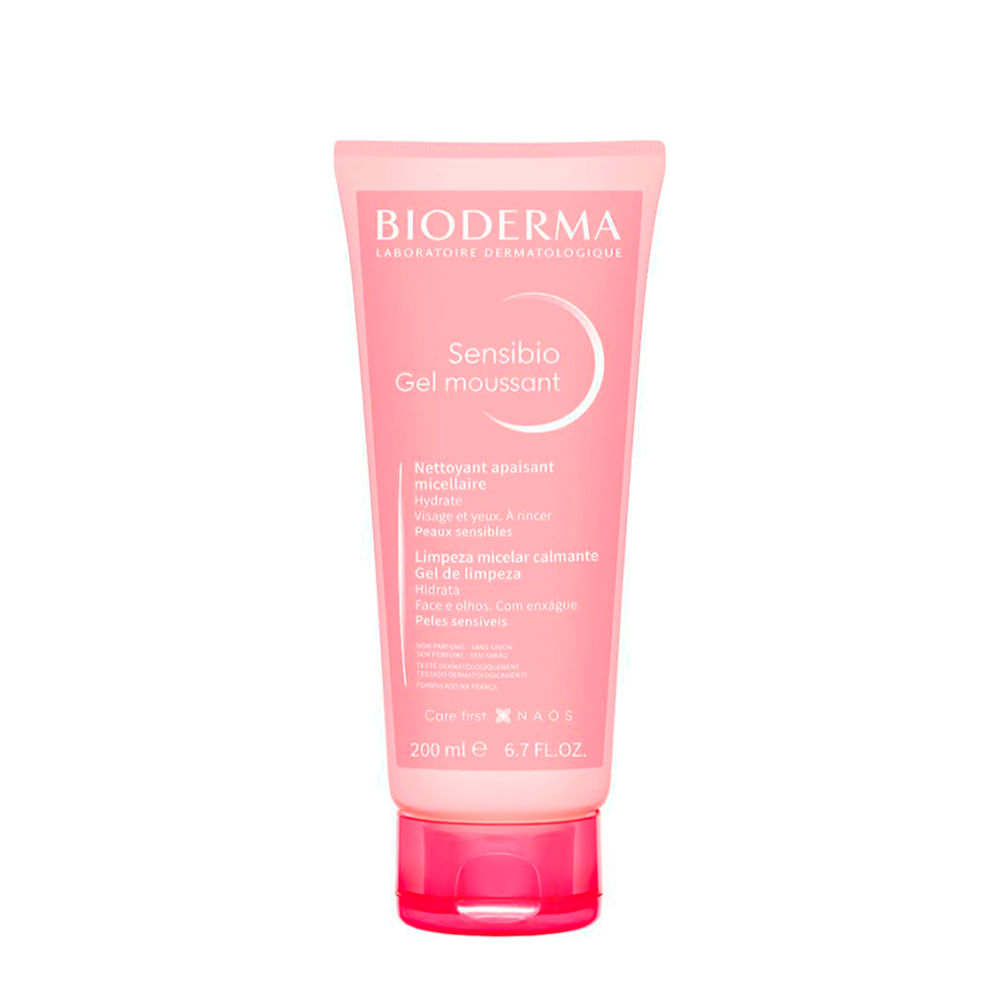 Gel de Limpeza Facial Bioderma Calmante e Hidratante Sensibio 200ml